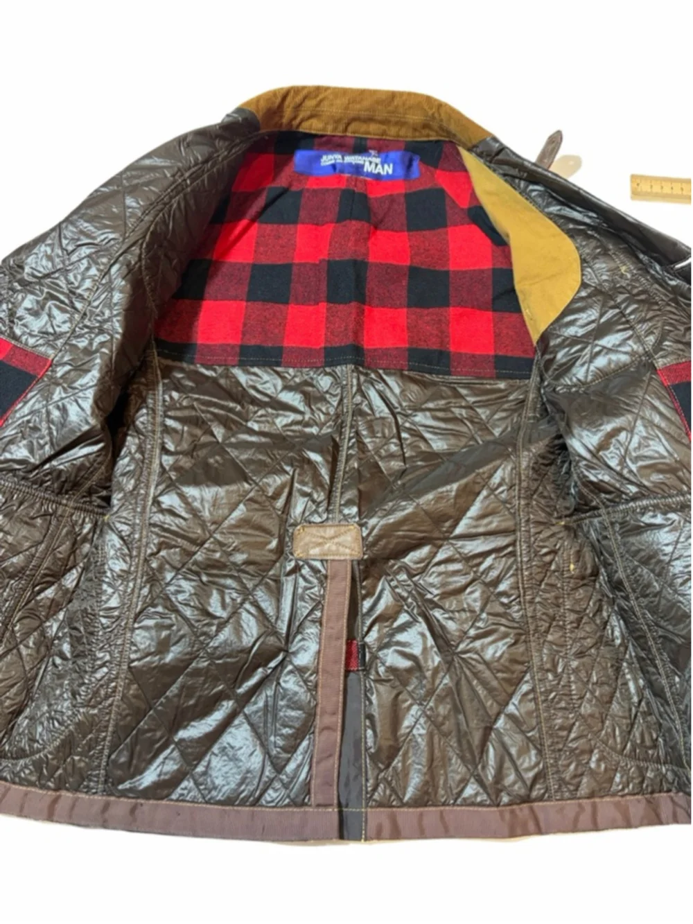 Junya Watanabe Comme Des Garcons MAN Patchwork Quilted Jacket Leather